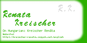 renata kreischer business card