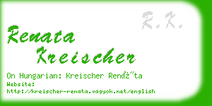 renata kreischer business card